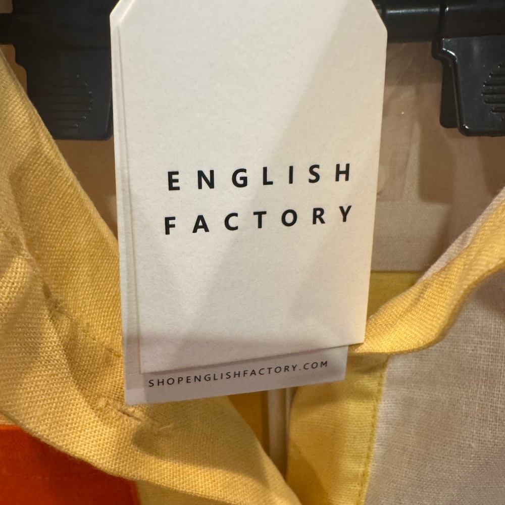 English Factory Colorblock Midi Dress in Orange, Yellow, and Pink - Picture 4 of 7